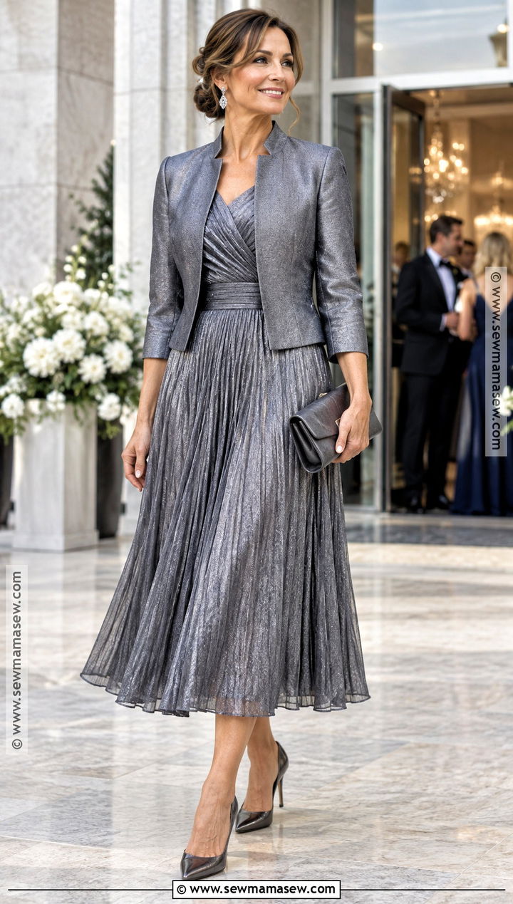 Charcoal Silver Metallic Mother Of The Bride Dress - 15 Mother Of The Bride Dresses Autumn