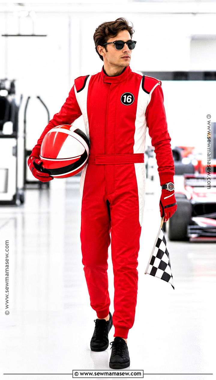 Charles Leclerc Monaco Driver Costume - 30 F1 Driver Halloween Costume Ideas