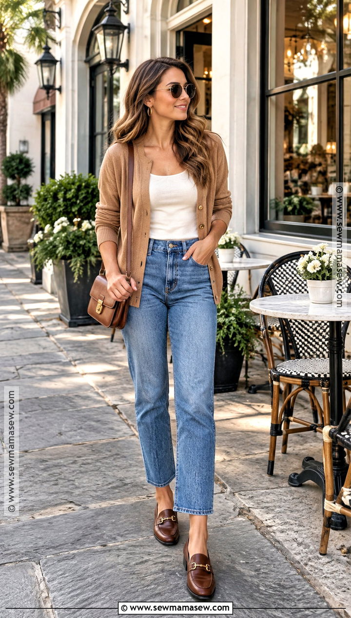 Charleston Fall Jeans And Cardigan Outfit - 20 Charleston Fall Outfits