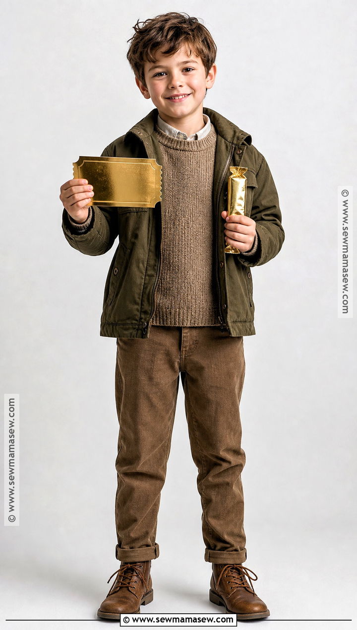 Charlie Bucket Costume With Golden Ticket - 45 world book day costumes