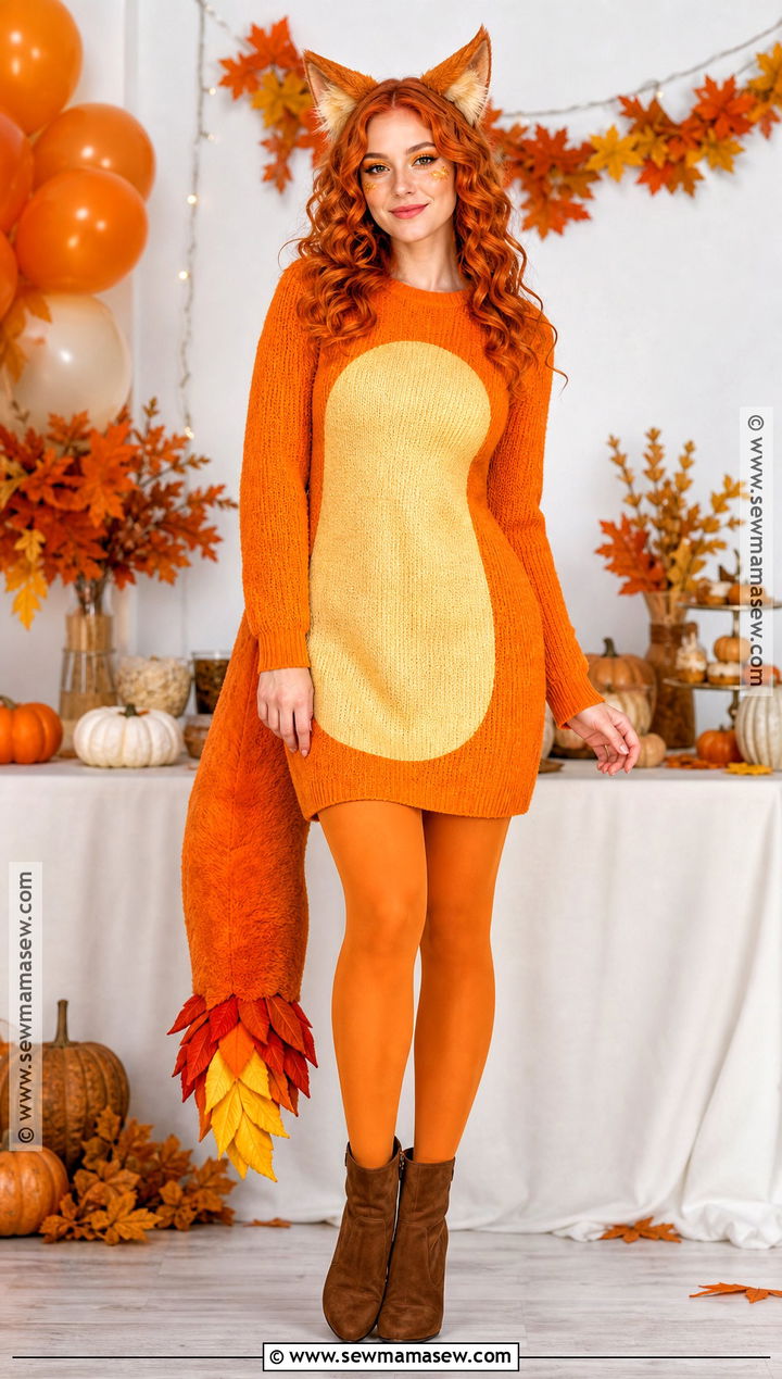 Charmander Costume With Orange Dress - 30 Pokemon Costumes for Women