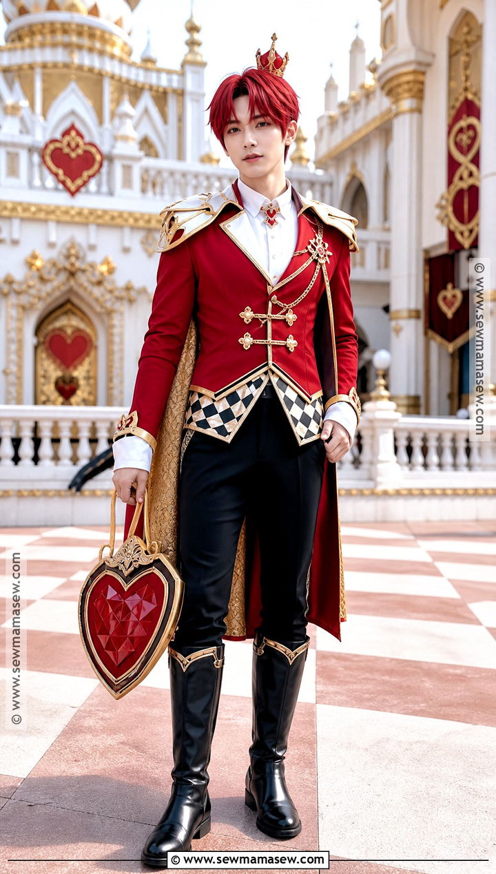 Chase Redford Costume With Red Knight Cape - 35 Ever After High Costumes