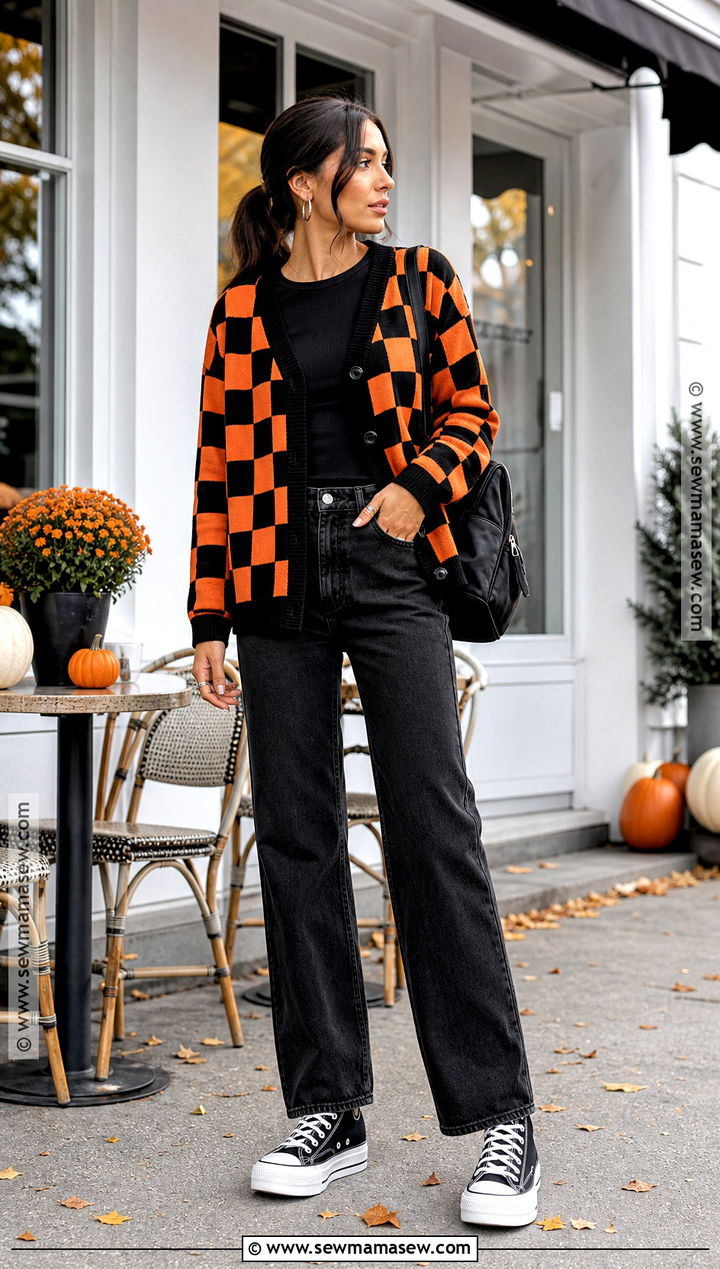 Checkerboard Halloween Outfit - 40 halloween fits