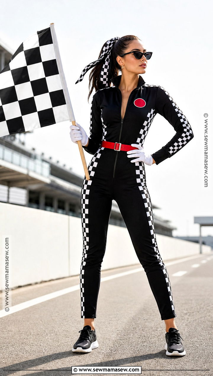 Checkered Flag Race Car Driver Costume - 30 Race Car Driver Costume Ideas for Women