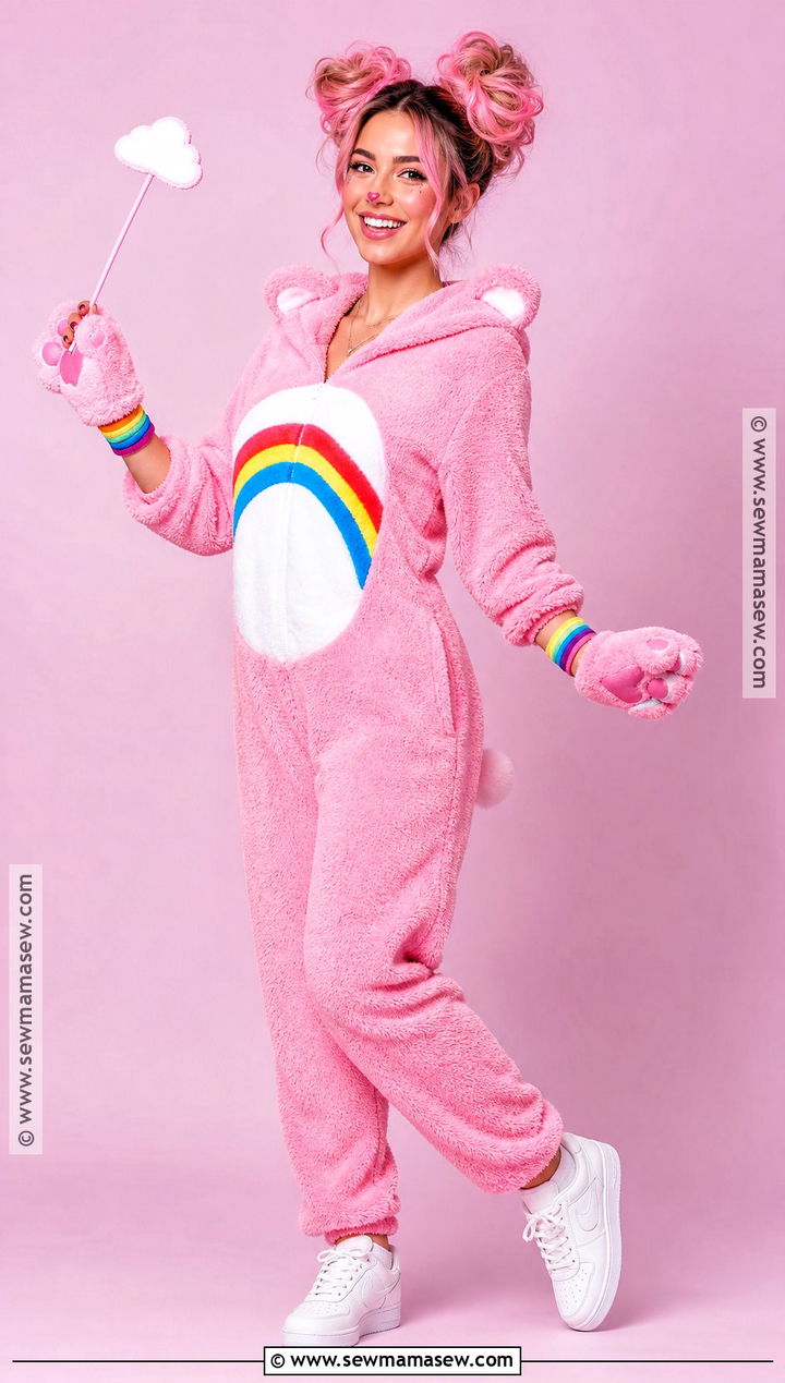 Cheerful Rainbow Bear Costume - 30 Bear Costume Ideas for Women