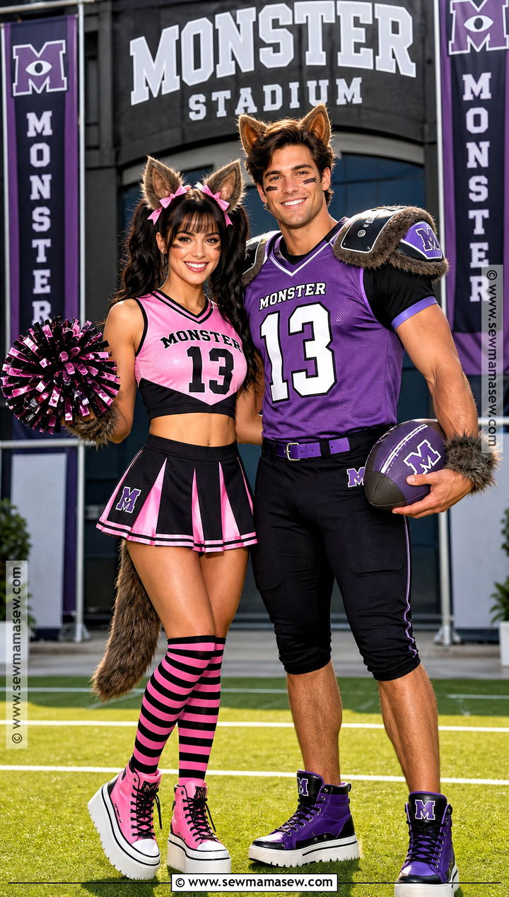 Cheerleader And Football Clawd Costume - 30 draculaura and clawd wolf costume ideas