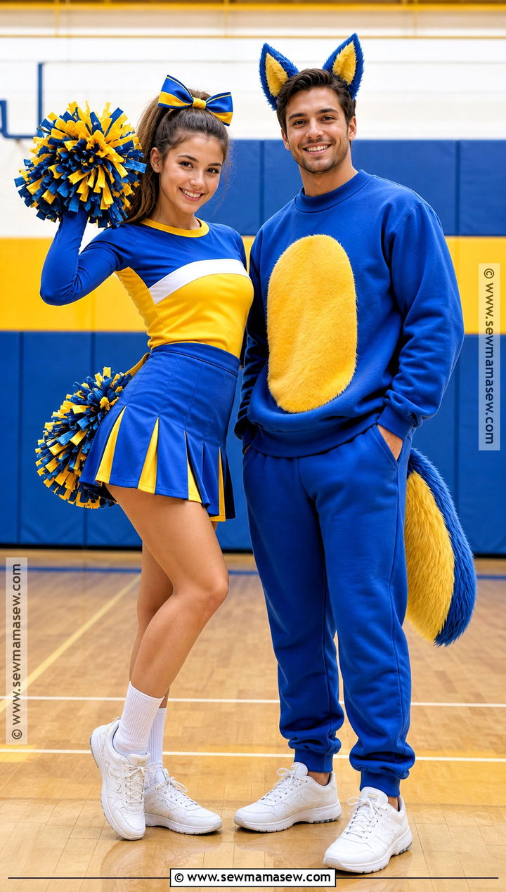 Cheerleader And Mascot Costume - 40 duo costume ideas for best friends