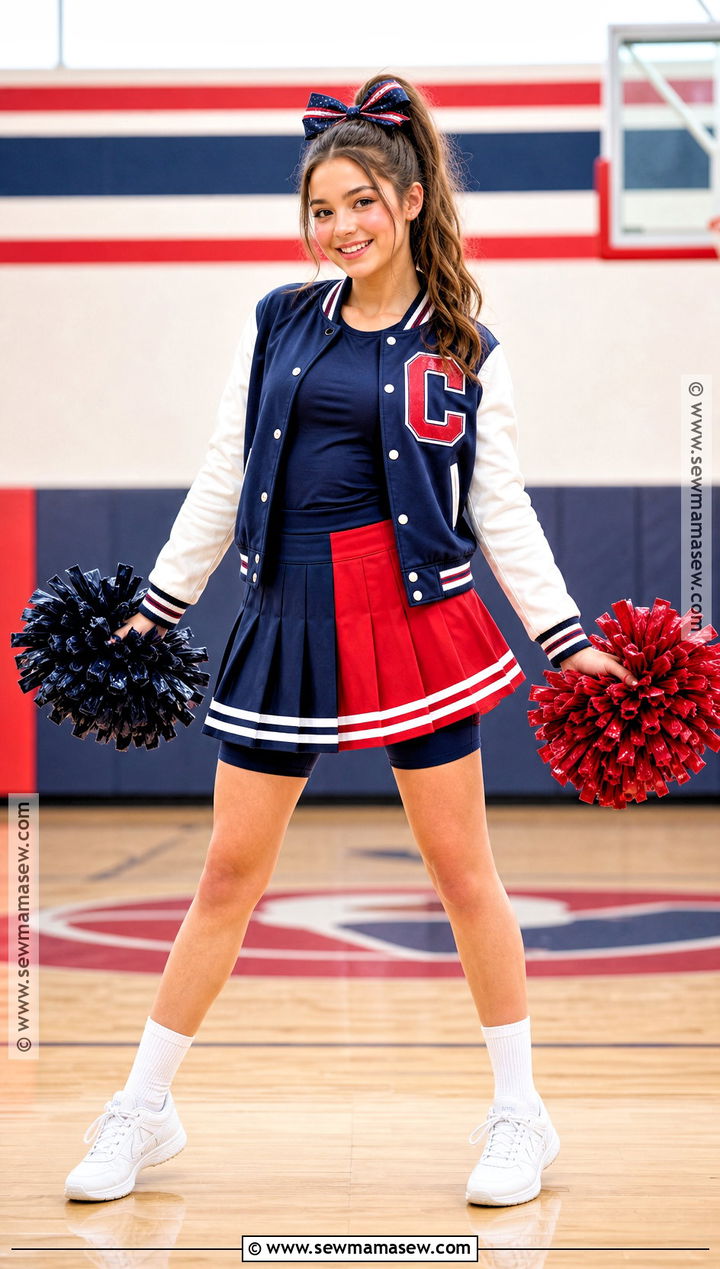 Cheerleader Costume With Varsity Jacket - 35 halloween costumes teenage girl solo