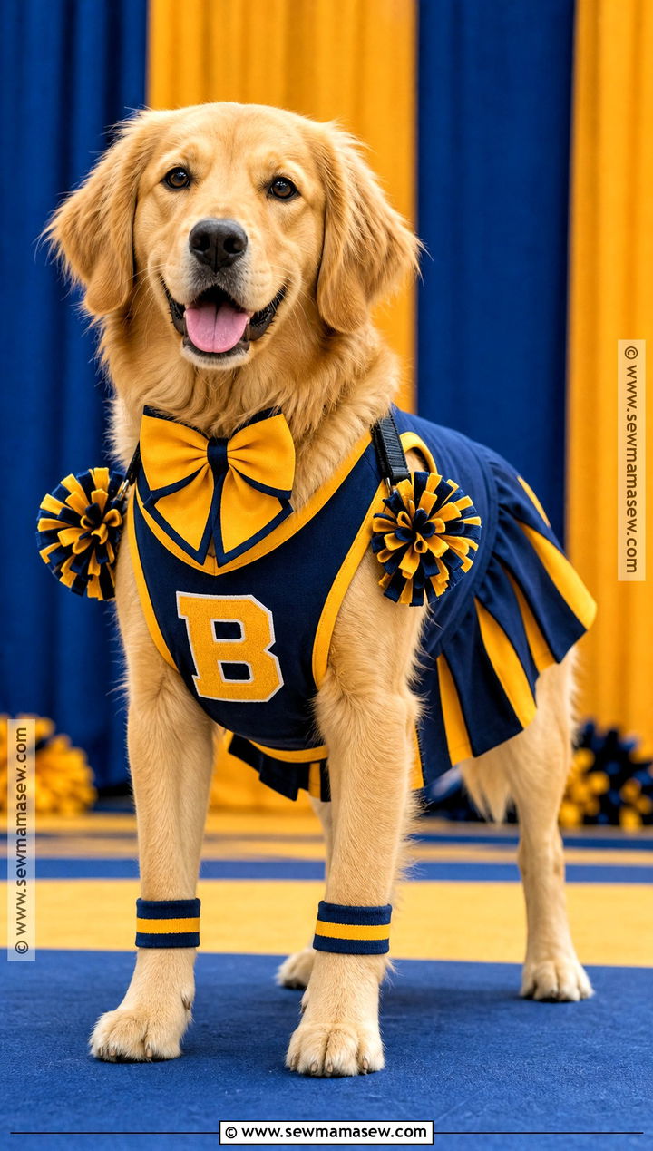 Cheerleader Dog Costume - 40 dog costume ideas