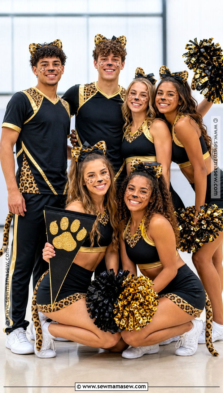 Cheetah Cheer Squad Group Costume - 50 cheetah costume ideas