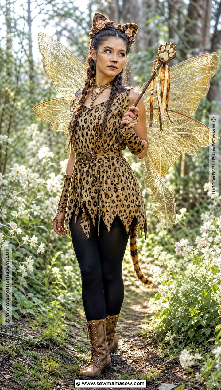 Cheetah Fairy Costume With Wings - 50 cheetah costume ideas