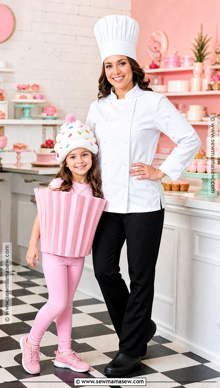 Chef And Cupcake Costume - 35 mommy and me halloween costumes