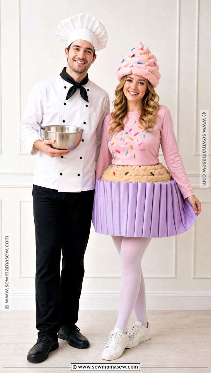 Chef And Cupcake Costume - 50 matching halloween costumes