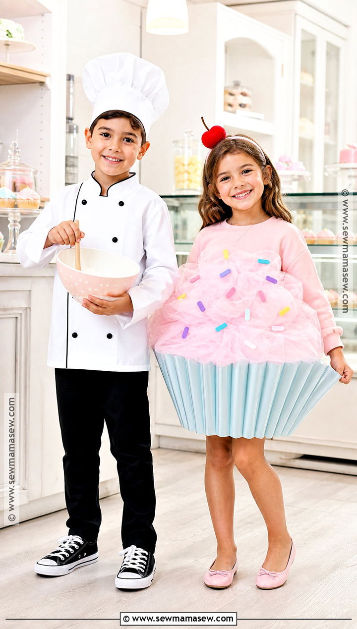 Chef And Cupcake Costume - 30 brother sister halloween costumes for kids