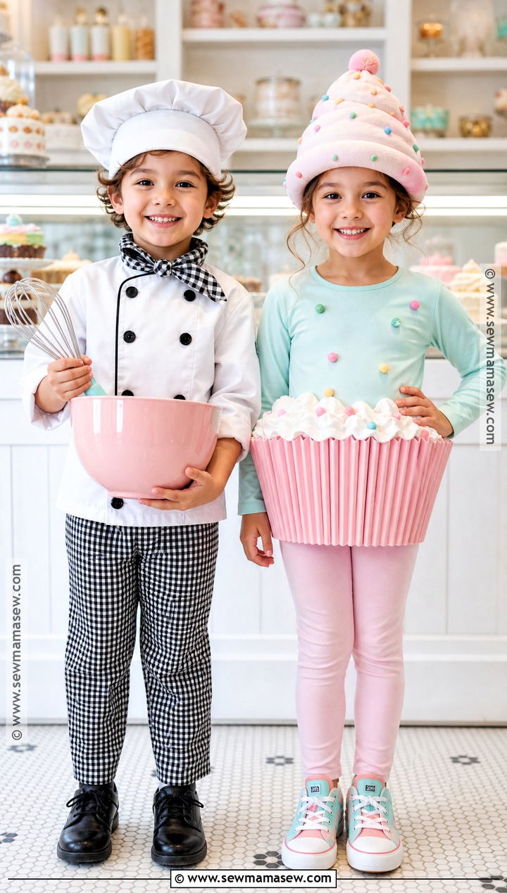 Chef And Cupcake Twin Costume - 35 twin costumes