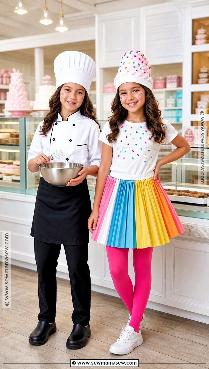 Chef And Cupcake Twin Costume - 30 Twin Costume Ideas