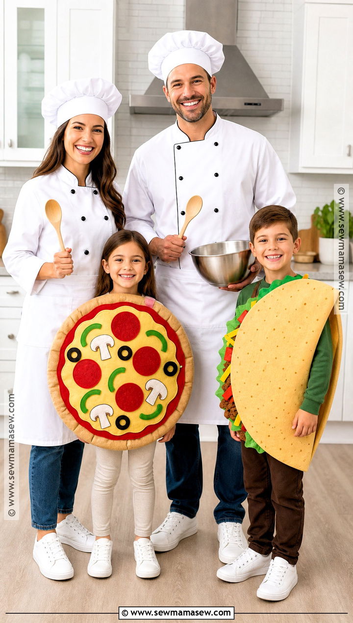 Chef And Food Family Costume - 30 family costume ideas for 4