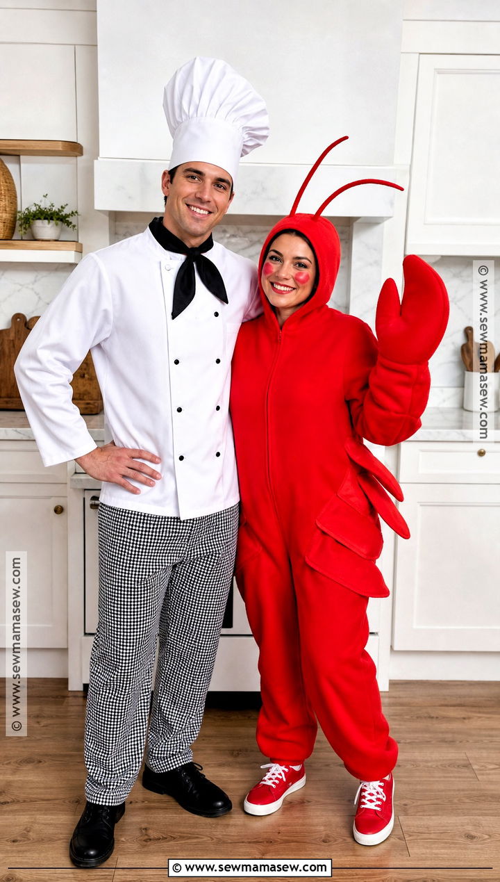 Chef And Lobster Couple Costume - 35 costume couple ideas