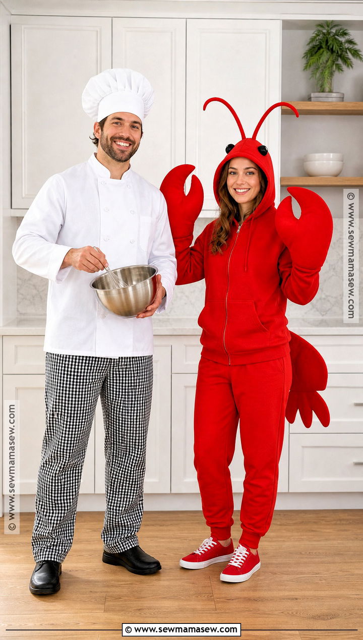 Chef And Lobster Duo Costume - 30 duo halloween costume ideas