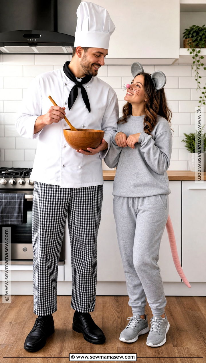 Chef And Rat Couple Costume - 35 easy couples costume ideas