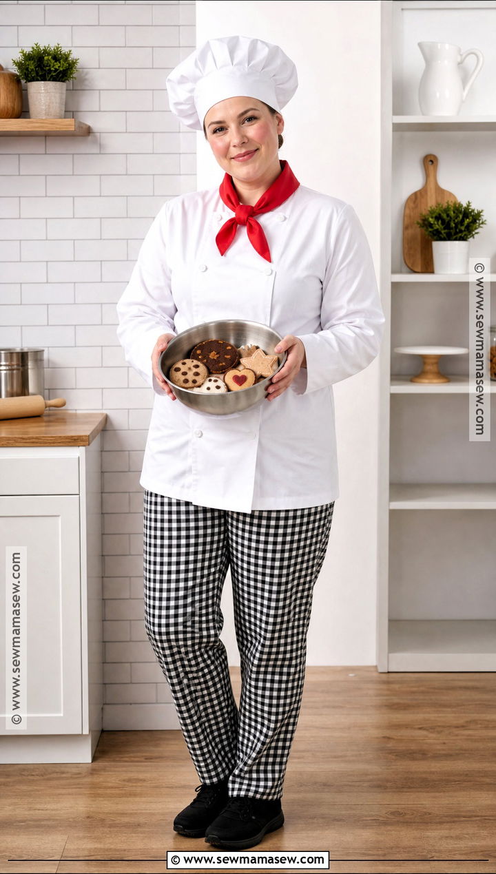 Chef Costume With Checkered Pants - 50 costume ideas