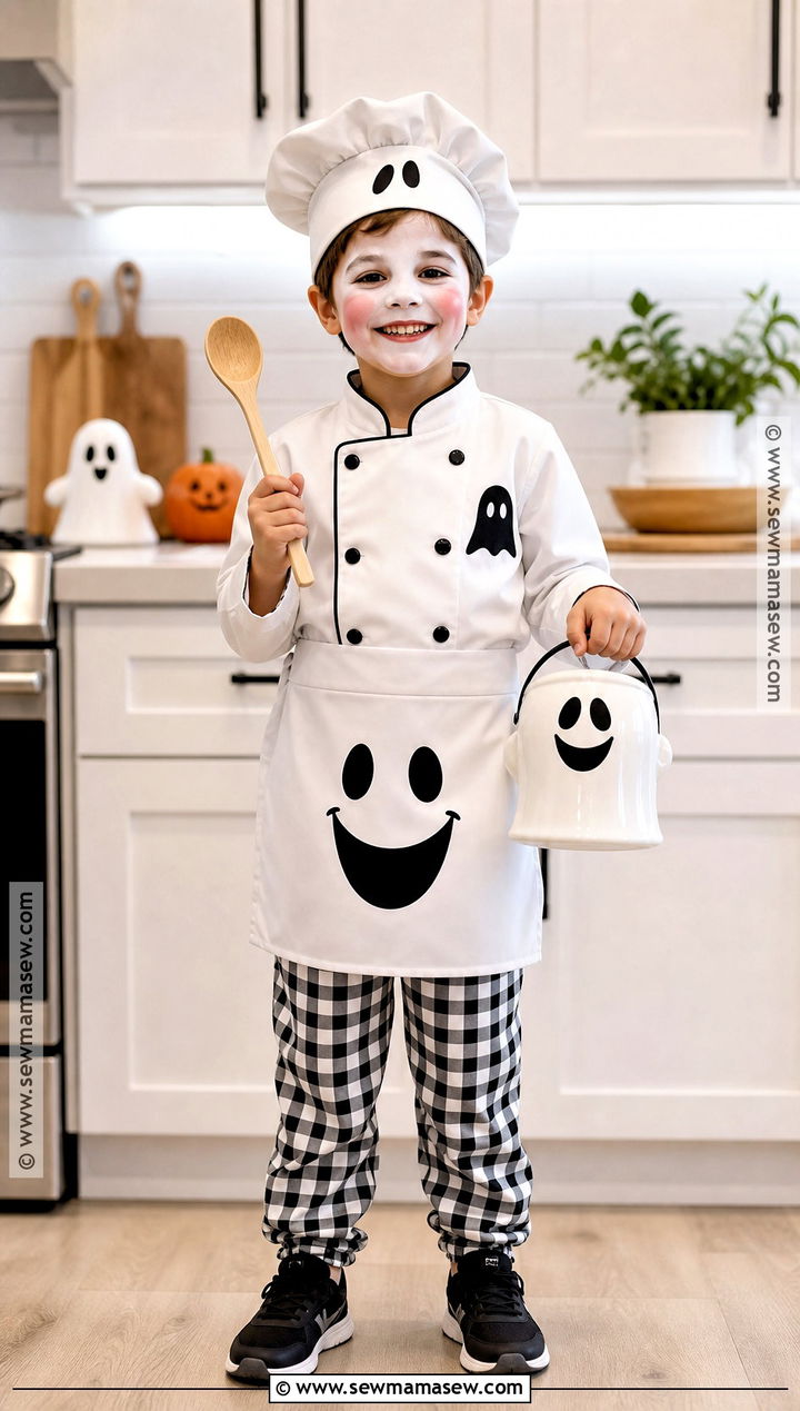 Chef Ghost Costume - 30 kids ghost costume ideas