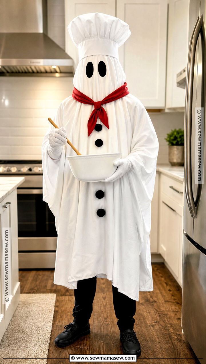 Chef Sheet Ghost Costume - 30 Sheet Ghost Costume Ideas