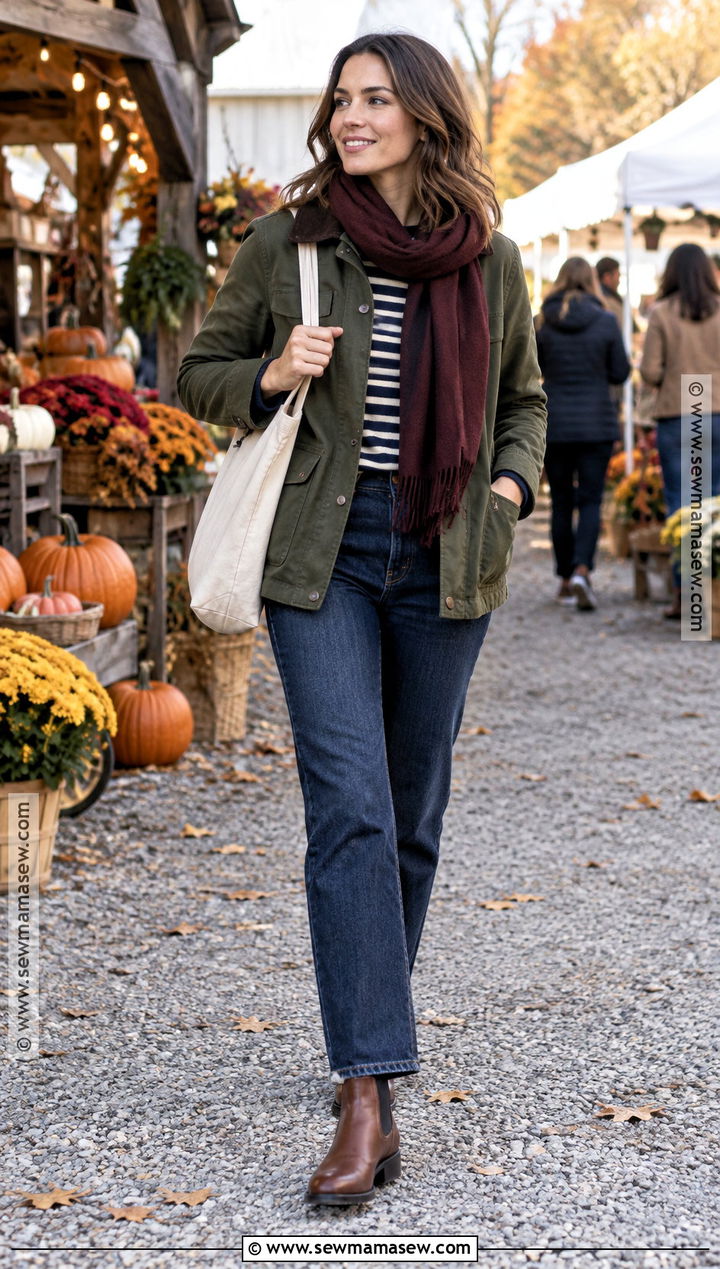 Chelsea Boots With Barn Jacket And Jeans - 20 fall shoes aesthetic