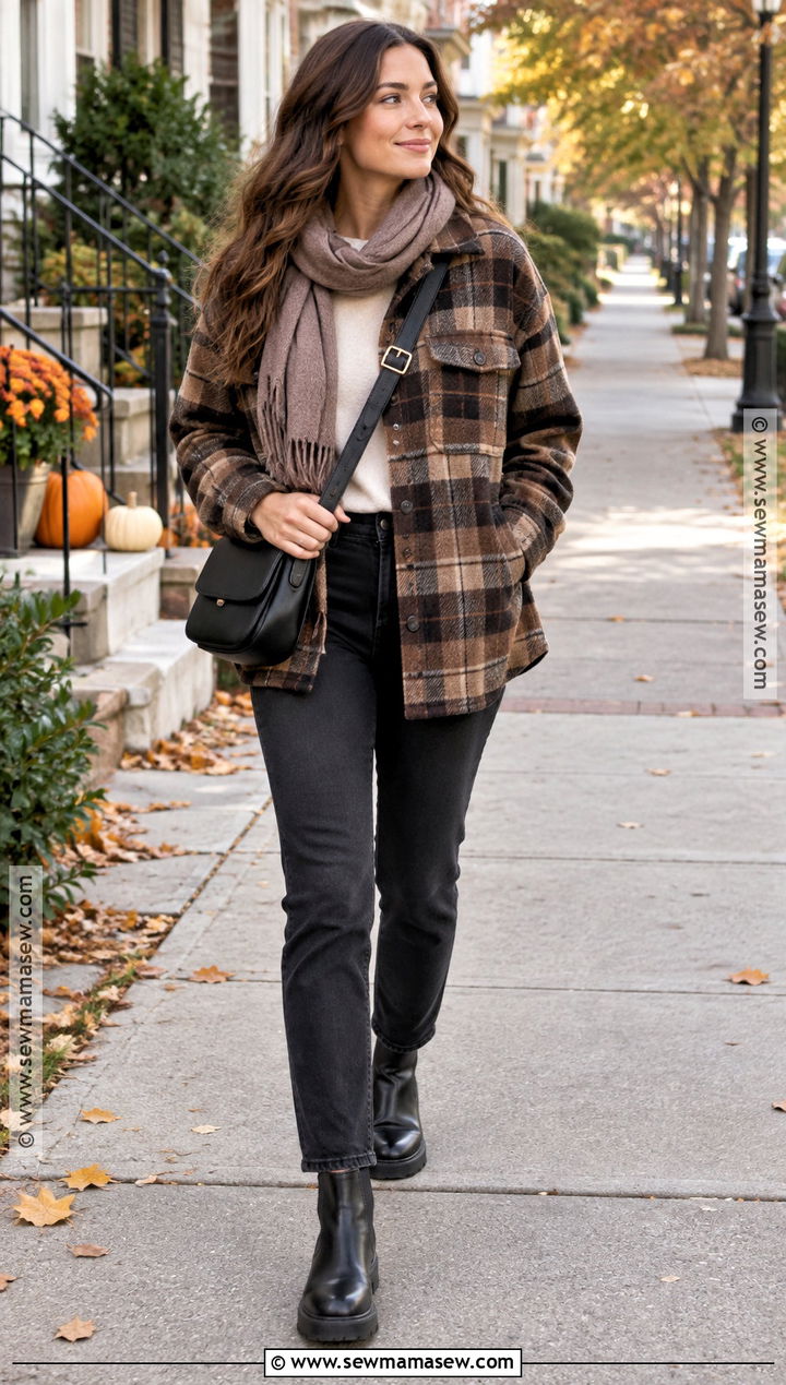 Chelsea Boots With Black Jeans and a Shacket - 15 October Shoes