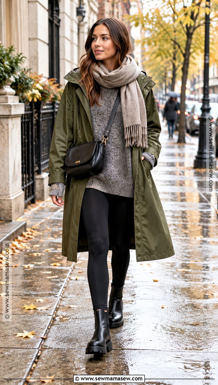 Chelsea Boots With Leggings And A Long Coat - 15 must have fall shoes