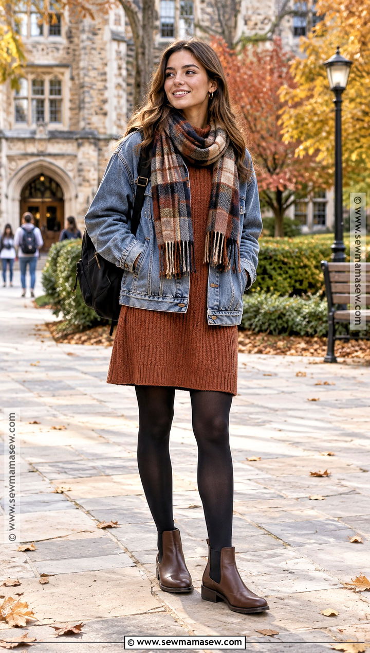 Chelsea Boots With Sweater Dress - 20 shoes to get for back to school