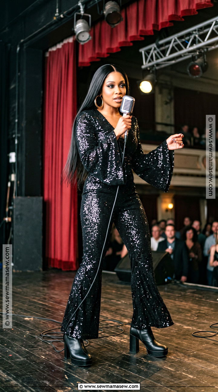 Cher Sequin Jumpsuit Costume - 30 music artist costume ideas