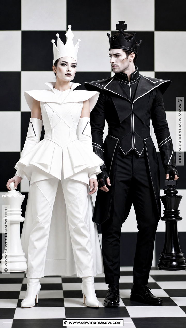 Chess King And Queen Couple Costume - 35 easy couples costume ideas