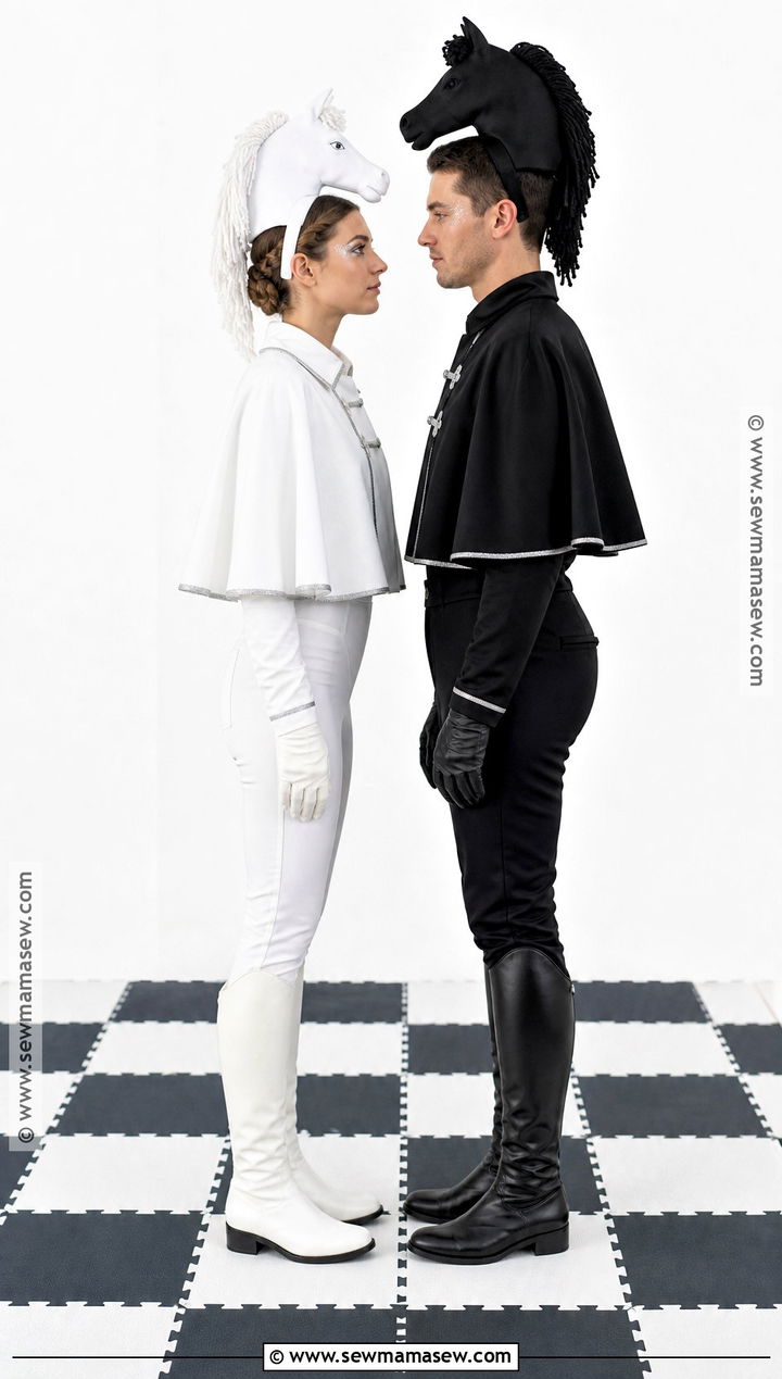 Chess Knight Couple Costume - 30 chess costume ideas