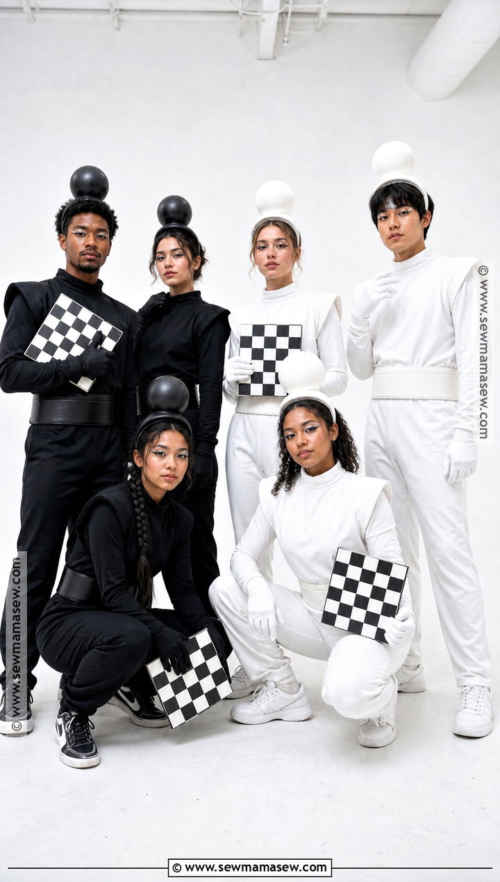 Chess Pawn Group Costume - 30 chess costume ideas