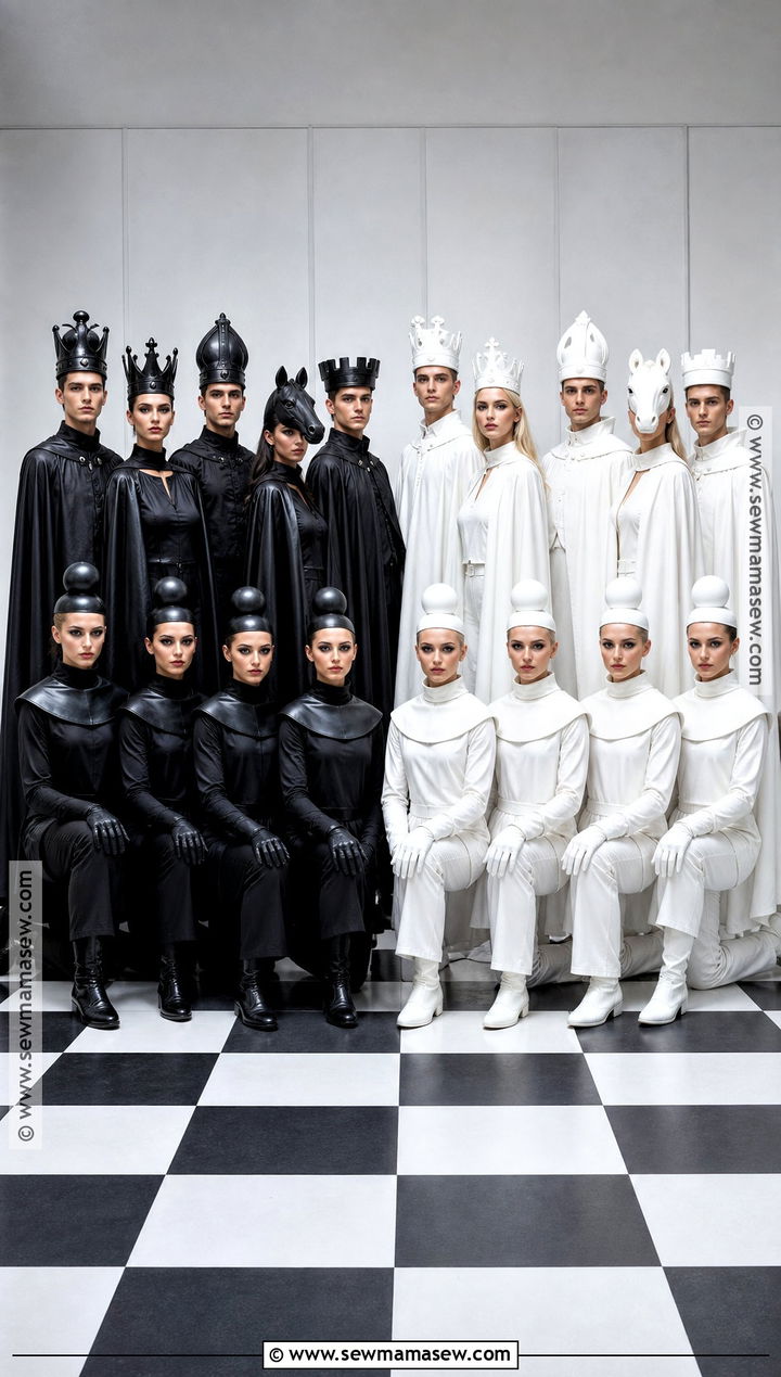 Chess Pieces Team Costume - 35 team costume ideas