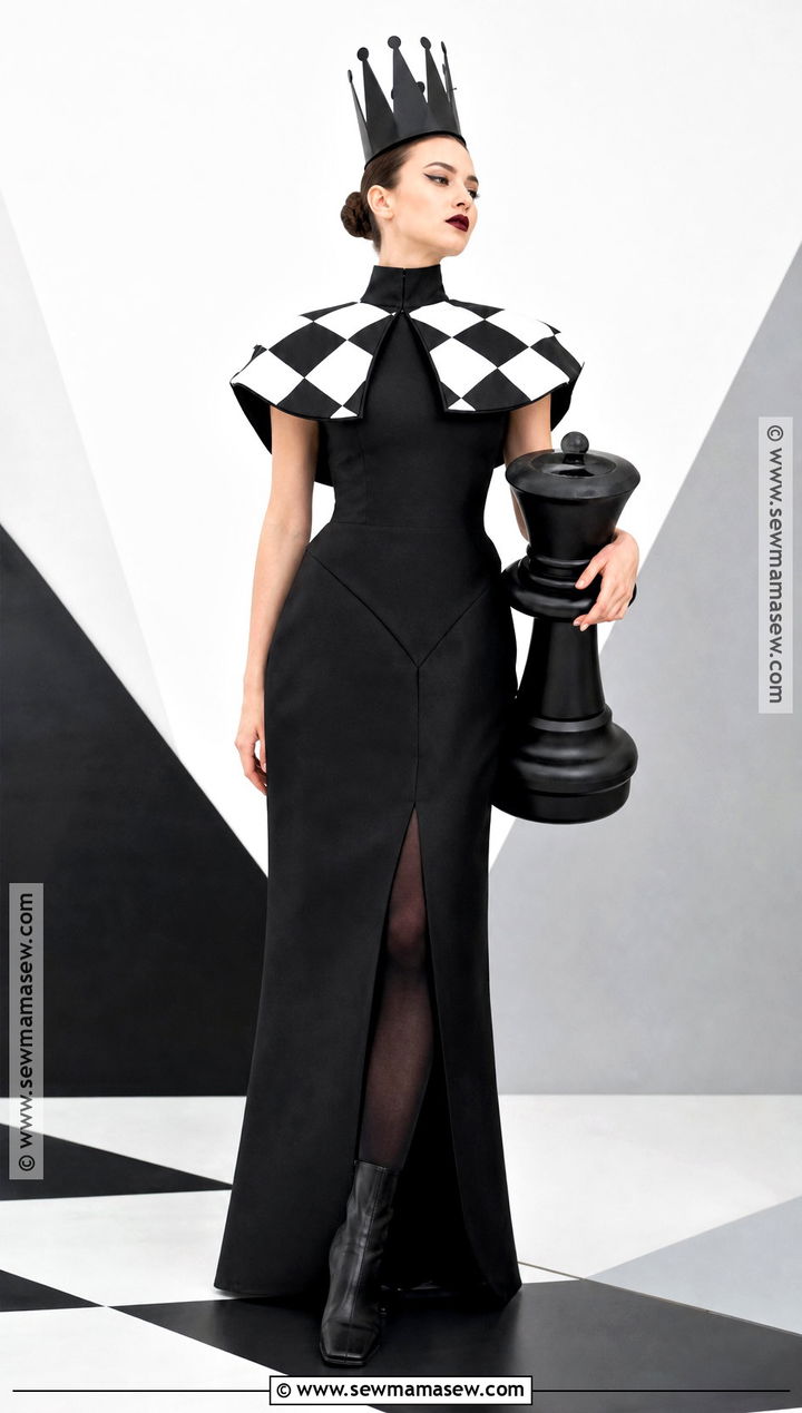 Chess Queen Costume With Black Dress - 30 costumes with black dress