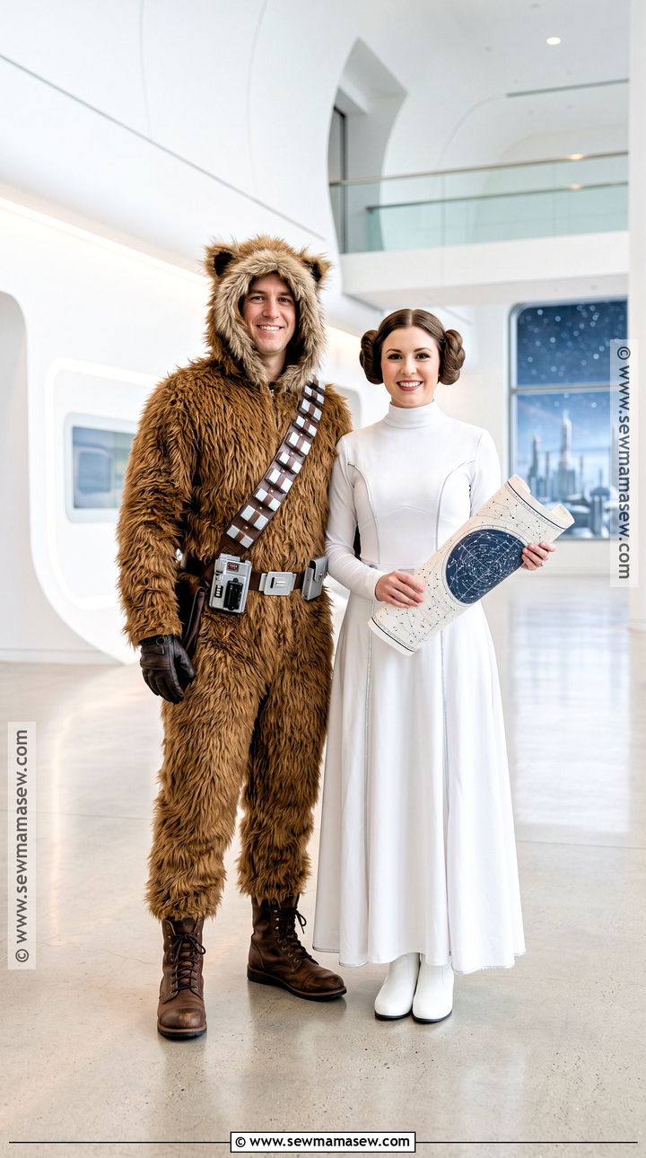 Chewbacca And Princess Leia Couple Costume - 35 Chewbacca Costume Ideas