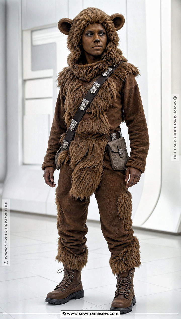 Chewbacca Costume With Brown Faux Fur - 30 Easy Star Wars Costumes
