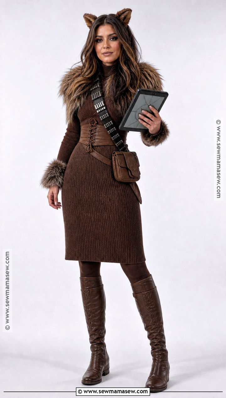 Chewbacca Costume With Corset Style Belt - 30 chewbacca costume ideas for women