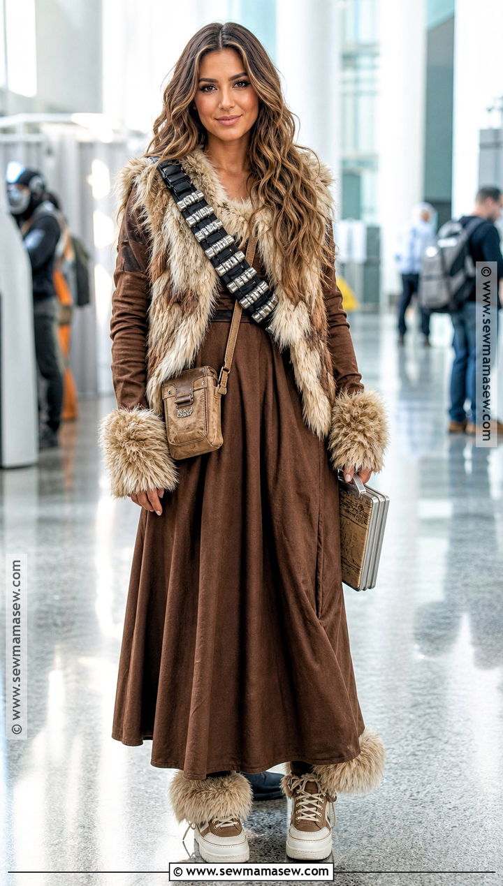Chewbacca Costume With Maxi Dress - 30 chewbacca costume ideas for women