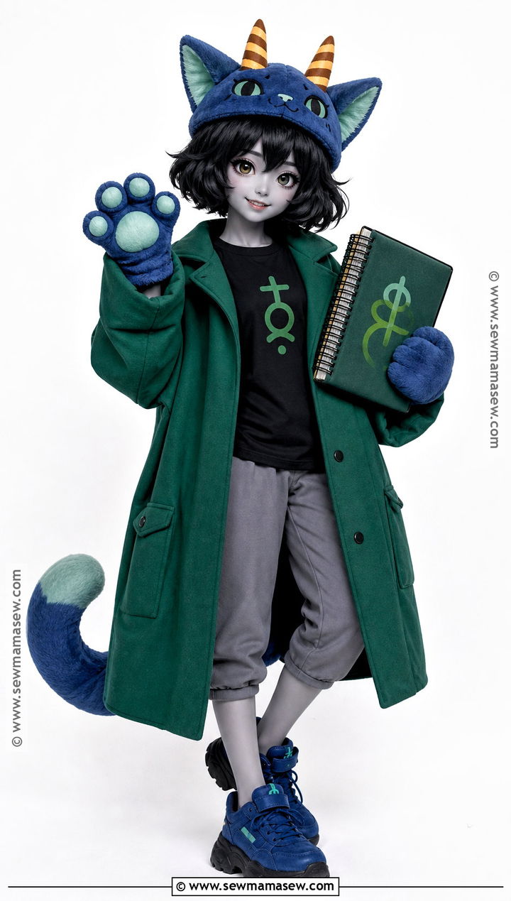 Chibi Nepeta Cosplay With Oversized Coat - 30 Nepeta Cosplay Ideas