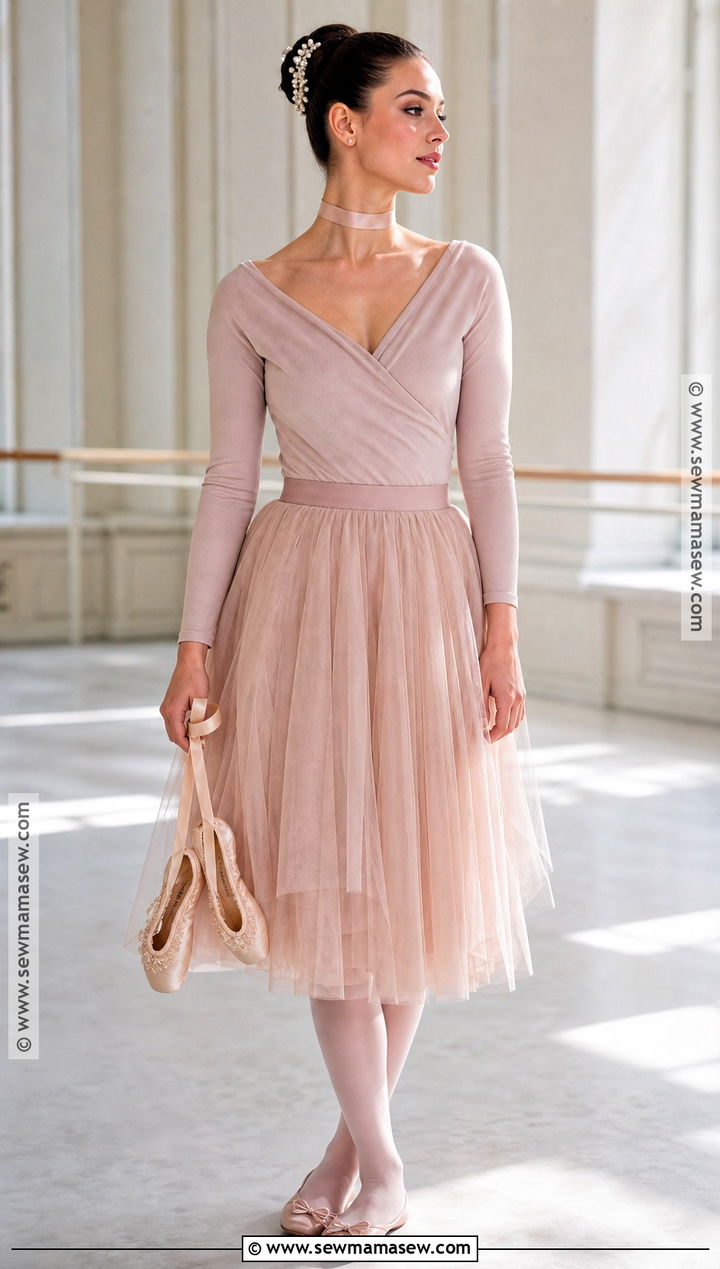 Chic Ballerina Costume With Tulle Skirt - 35 chic halloween costumes