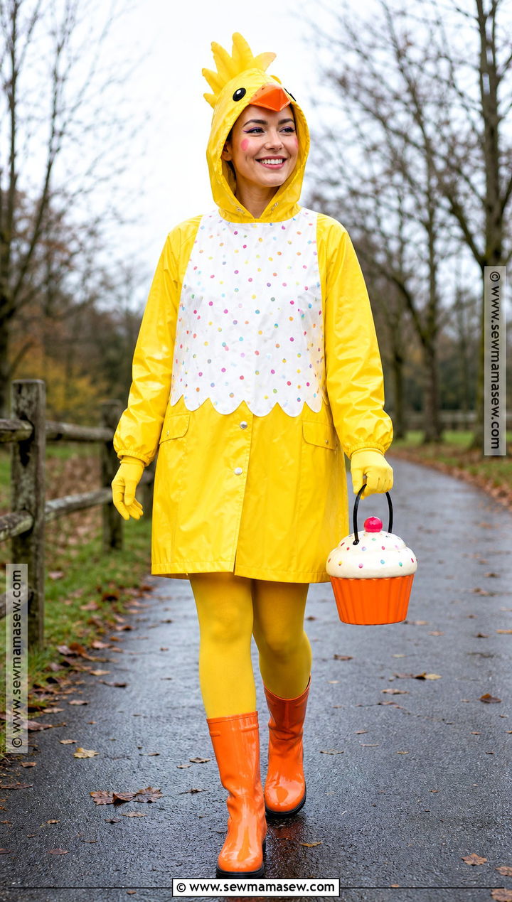 Chica Costume With Raincoat And Boots - 30 Chica Halloween Costume Ideas