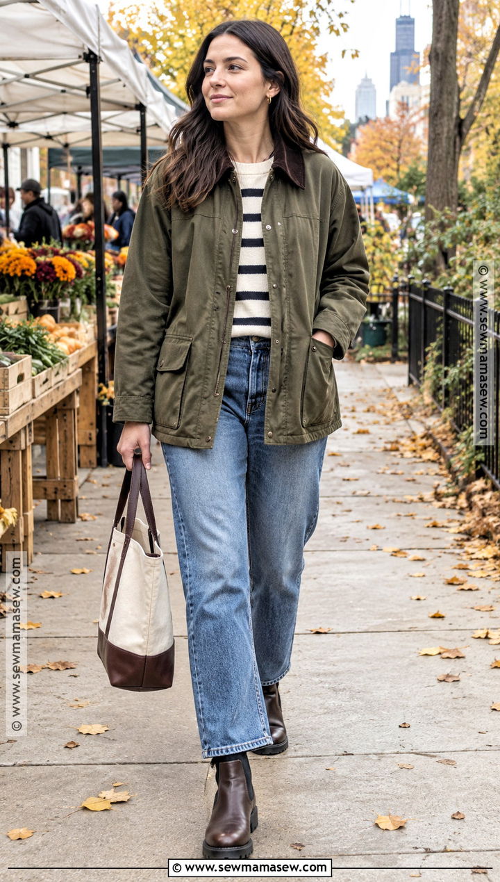 Chicago Fall Barn Jacket Outfit - 25 chicago fall outfits