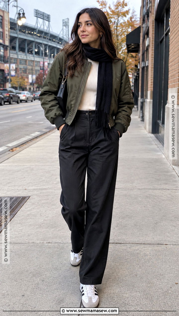 Chicago Fall Bomber Jacket Outfit - 25 chicago fall outfits