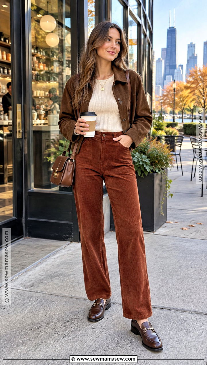 Chicago Fall Corduroy Pants Outfit - 25 chicago fall outfits