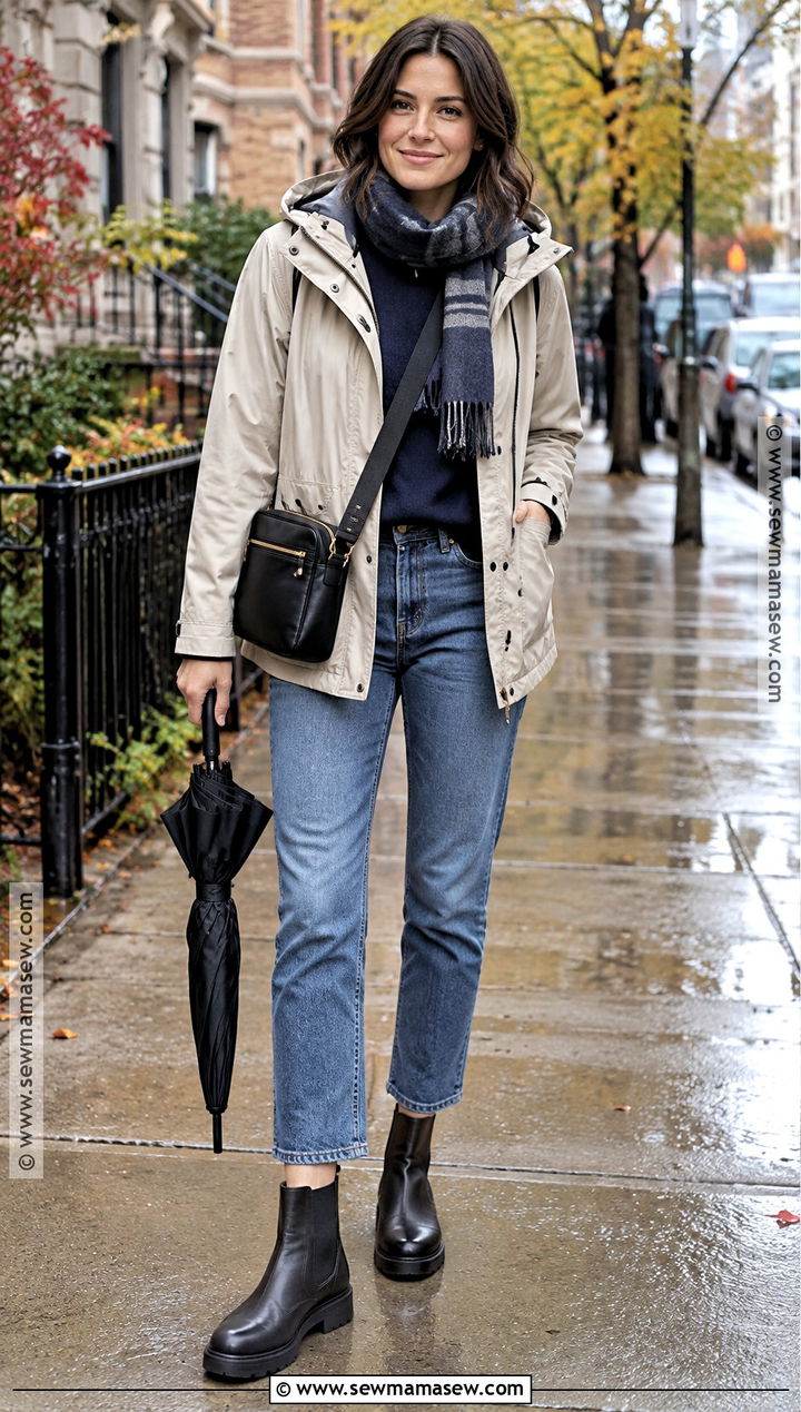 Chicago Fall Rain Jacket Outfit - 25 chicago fall outfits
