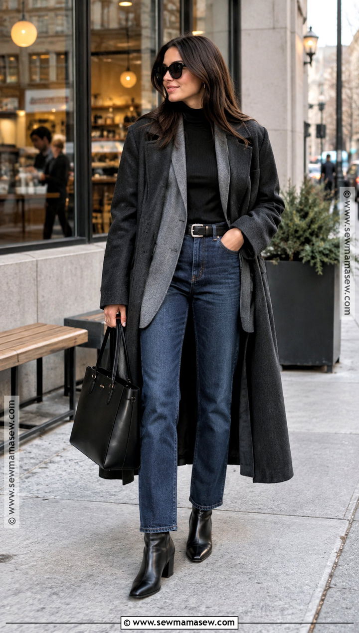 Chicago November Jeans And Blazer Outfit - 15 Chicago November Outfits for Women