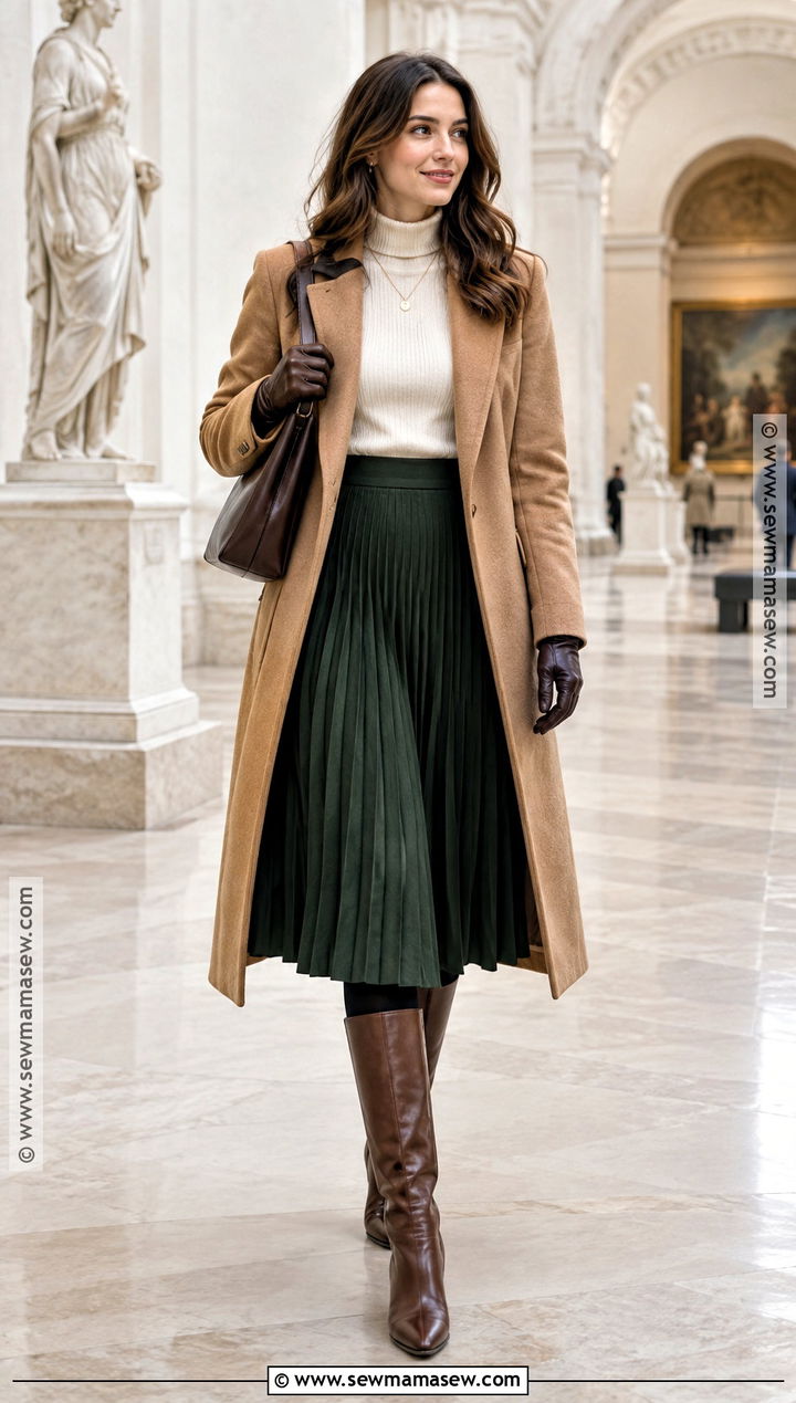 Chicago November Midi Skirt Outfit - 15 Chicago November Outfits for Women
